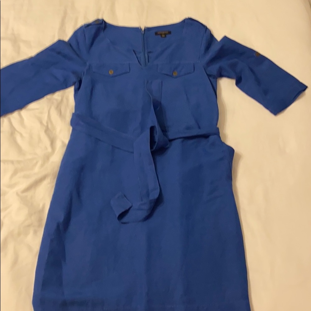 Blue Linen Dress